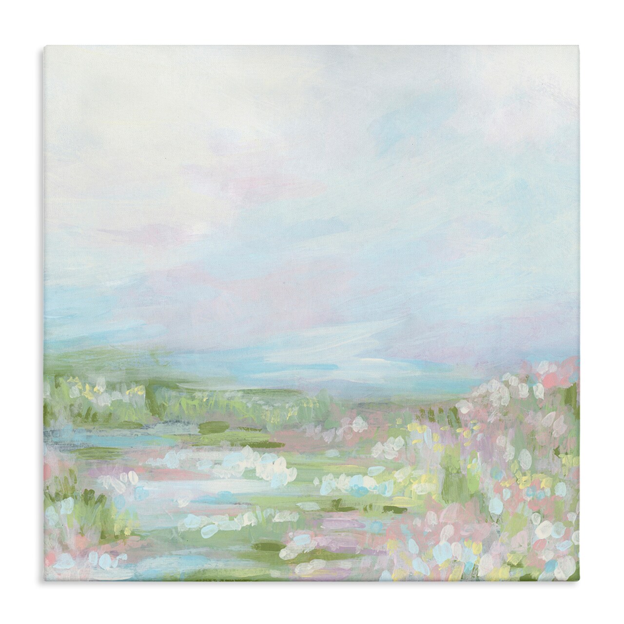 Stupell Industries Pastel Soft Landscape Canvas Wall Art Design by June Erica Vess